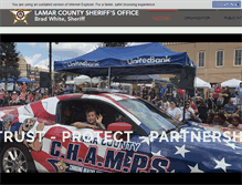 Tablet Screenshot of lamarcountysheriff.com